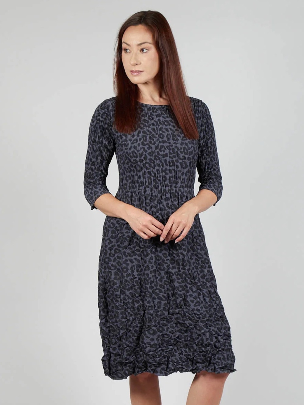 ✨ Alquema Three Quarter Sleeve Smash Dress in Leopard ✨